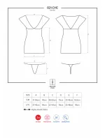 Košilka 821-CHE chemise - Obsessive