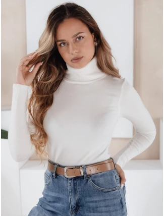 Dámský svetr s rolákem VANORIA white FashionStreet MY2491