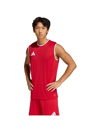 Pánské tričko adidas Entrada 26 Sleeveless Jersey červené KB3932 pánské