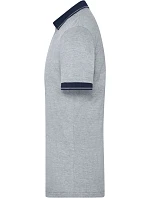 Daiber JN 706 Pánské žerzejové melírované polo 02.0706 grey heather/navy Daiber JN 706 Pánské žerzejové melírované polo 02.0706 grey heather/navy