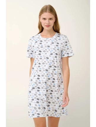 Vamp - Bavlněná noční košile s krátkými rukávy 21952 - Vamp