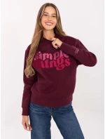 Mikina D10608BC02801A4NO bordó