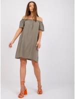 Dámské šaty-D73761M30145G-khaki