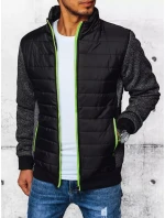 Pánská přechodná prošívaná bunda černá FashionStreet TX4398