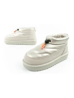 D.Franklin snow boots women winter fashion insulated boots silver dámské