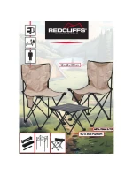 SKLÁDACÍ CESTOVNÍ SET 3 V 1 STŮL A 2 ŽIDLE REDCLIFFS BEIGE SKLÁDACÍ CESTOVNÍ SET 3 V 1 STŮL A 2 ŽIDLE REDCLIFFS BEIGE