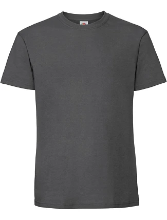 Fruit of the Loom Iconic 195 T Pánské těžké tričko 16.1422 light graphite