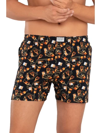 Italská móda Černá barva:whiskey print Italská móda Černá barva:whiskey print