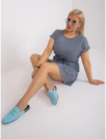 Šaty RV SK 6632.25 bílé a tmavě modré