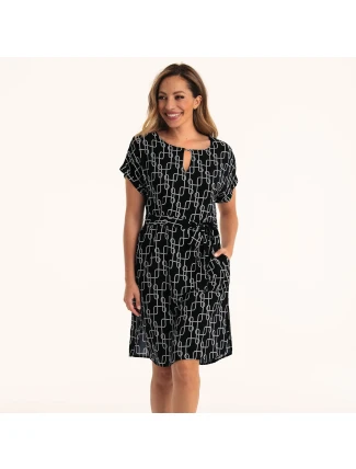 Style Parma šaty 8609 černobílá - Anita Classix