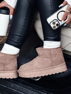 Dámské sněhule na platformě béžové BRINETTO FashionStreet ZY0568