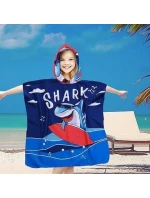 PončoBavlněné světové dětské plážové pončo s kapucí 60x60