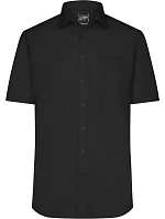 Daiber JN 684 Mikro keprová košile s krátkým rukávem 02.0684 black Daiber JN 684 Mikro keprová košile s krátkým rukávem 02.0684 black