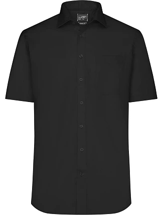 Daiber JN 684 Mikro keprová košile s krátkým rukávem 02.0684 black Daiber JN 684 Mikro keprová košile s krátkým rukávem 02.0684 black