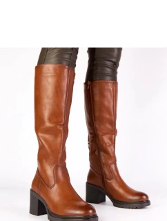 Kozačky na podpatku  model 222052 Solea