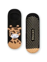 Dámské vzorované ponožky Steven art.132 Frotte ABS 35-40