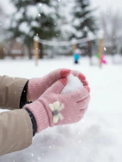 Dívčí rukavice Noviti RZ069 Fluffy