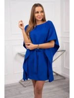 Nadměrné chrpově modré netopýří šaty