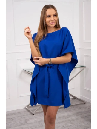 Nadměrné chrpově modré netopýří šaty