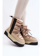Dámské sněhule se silnou podrážkou, Vegan D.Franklin béžová Dámské sněhule se silnou podrážkou, Vegan D.Franklin béžová