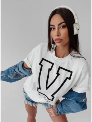 Dámské tričko 277843 ecru - Ola Voga Dámské tričko 277843 ecru - Ola Voga