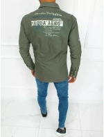 Pánská zelená košile FashionStreet DX2275