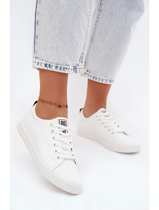 Dámské tenisky Sneakers z eko kůže Big Star TT274960 bílé Dámské tenisky Sneakers z eko kůže Big Star TT274960 bílé