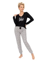 Pyžamo Pantera Long Black - Donna Pyžamo Pantera Long Black - Donna