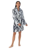 Dámský župan YI2222688F 031 šedý - DKNY Dámský župan YI2222688F 031 šedý - DKNY