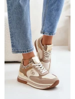 Dámská sportovní obuv YY-6B model 201042 Béžová se zlatou - Step in style Dámská sportovní obuv YY-6B model 201042 Béžová se zlatou - Step in style