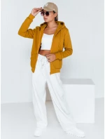Dámská mikina na zip s kapucí camel BY0227 Dámská mikina na zip s kapucí camel BY0227