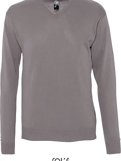 SOL'S Galaxy Men Pánský svetr s výstřihem do V 25.9500 medium grey