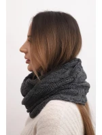 Dámský pletený vlněný komín měkký a teplý KN23 grafitový