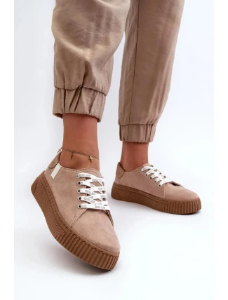 Dámská sportovní obuv NN276002 / 197885 Béžová - Big Star