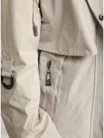 Dámská světle béžová přechodná bunda parka FashionStreet TY5553