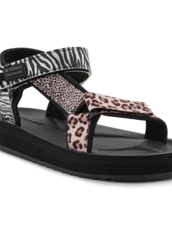 D.Franklin Forest Vysoké sandály se zvířecím potiskem W DFSH404002-ABLA