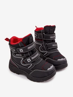 Dětské zateplené sněhule / trapery Big Star - tmavě modrá