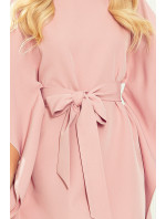 SOFIA - Dámské motýlkové šaty ve špinavě růžové barvě 287-11