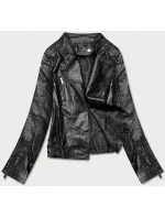 Černá bunda ramoneska se stojáčkem (HM23) Černá bunda ramoneska se stojáčkem (HM23)