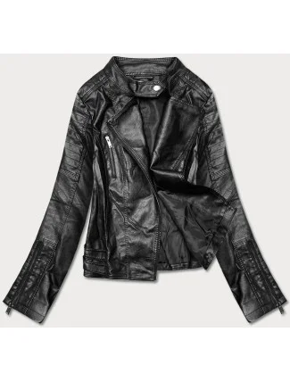 Černá bunda ramoneska se stojáčkem (HM23) Černá bunda ramoneska se stojáčkem (HM23)