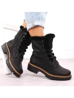 Rieker W 72625-00 RKR714 boty s kožešinou Rieker W 72625-00 RKR714 boty s kožešinou