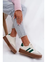 Dámské tenisky na platformě z eko kůže Bílomodré Elaraven