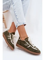 Dámské tenisky s krajkou zelené Ilrene