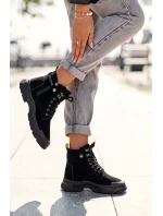 Dámské zateplené semišové kotníkové boty Jailina Trapper Dámské zateplené semišové kotníkové boty Jailina Trapper