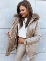 Dámská zimní bunda parka GODDESS béžová FashionStreet TY3868