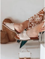 Dámské žabky s mašlí KISSBOW beige FashionStreet ZY0754 Dámské žabky s mašlí KISSBOW beige FashionStreet ZY0754