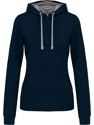 Kariban K 465 Dámská mikina s kontrastní kapucí 20.K465 navy/fine grey Kariban K 465 Dámská mikina s kontrastní kapucí 20.K465 navy/fine grey