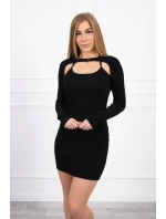 Pruhované vypasované šaty černé Pruhované vypasované šaty černé