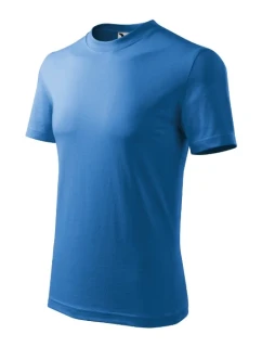 Heavy tričko unisex azurově modrá