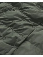 Krátká zimní bunda v army barvě s vysokým stojáčkem (5m729-136) Krátká zimní bunda v army barvě s vysokým stojáčkem (5m729-136)